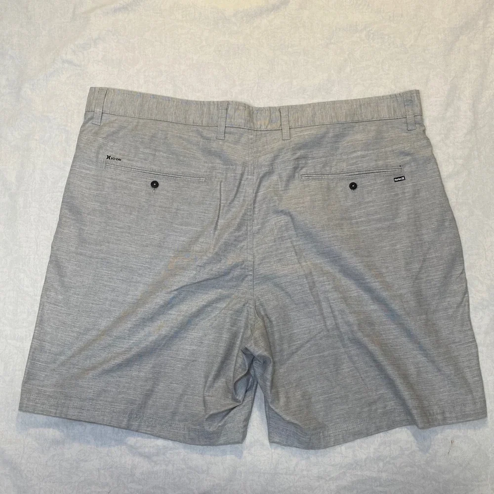 Hurley Dri-FIT Hybrid‎ Shorts Gray Heather Men's Size 40 Stretch Chino